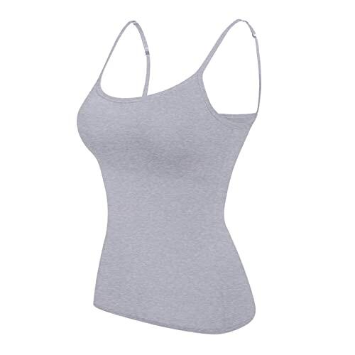Top con tirantes delgados negro: camiseta larga para mujer, talla grande, camiseta de tirantes, tirantes finos, camiseta interior sin mangas, blusa sin mangas, camisola de verano, camiseta de