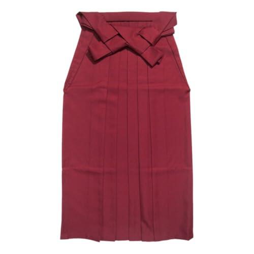 Kendo Bottoms Aikido Samurai Hakama - Traje de artes marciales Hakama 165 cm, Falda-rojo, 165 cm