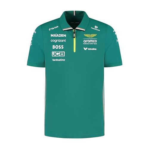 Aston Martin F1 2025 Polo del Equipo para Hombre Verde - Talla: L