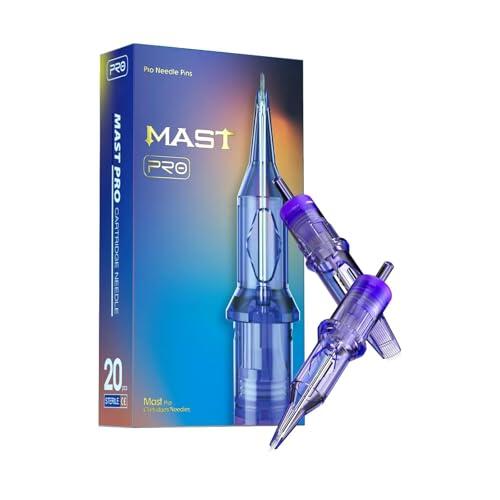 Mast Pro Cartuchos de Agujas de Tatuaje 20 piezas #10 0.30 1003RL standard Round Liner Needle Cartridge para Máquina de Tatuajes