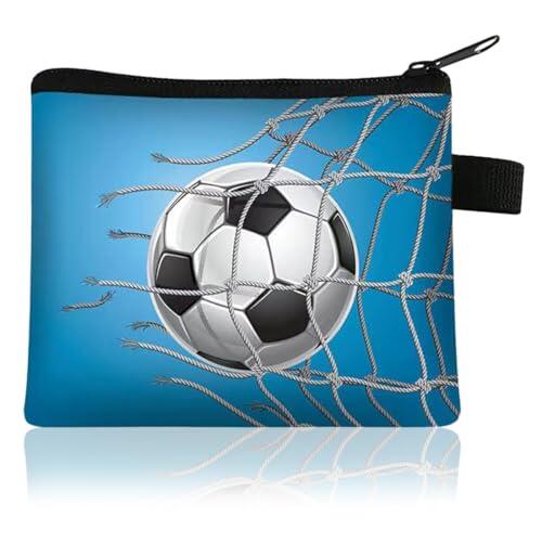 Cartera para Niños, Monedero para niños, Cartera Adolescente Chico, Cartera Niño 12 años, Cartera Fútbol, ​​Mini Cartera Personalizada para Niños con Cremallera