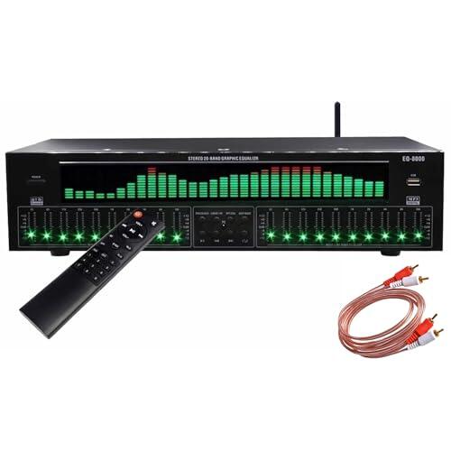 XUCS Ecualizador Digital De 31 Bandas, Ecualizador Gráfico Estéreo, Analizador De Espectro Musical, Decodificación De Audio Digital Coaxial Óptico Bluetooth 6.0, Reducción De Ruido