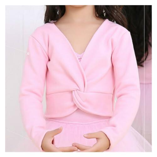 Chaqueta Ballet NiñA Leotardo de gimnasia for niñas, chaqueta Balett de Ballet, suéter de baile de manga larga, abrigo superior, Ropa de baile for niños, chaqueta envolvente de Ballet Yoga Dancewear(P