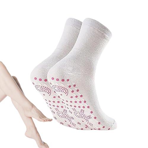 Calcetines sanitarios adelgazantes, calcetines calentados,1 par de calcetines de suelo para la atención médica | Calcetines de masaje de pies, calcetines calientes para los pies, suministros