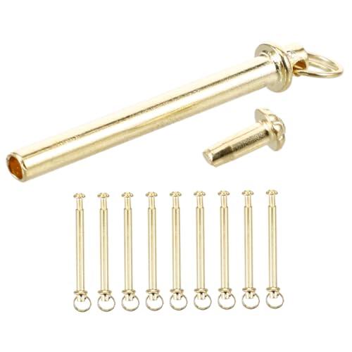 BESPORTBLE Kit De Reparación para Abanicos De Mano Plegables - Incluye 10 Juegos De Remaches De Eje De Metal y Accesorios para Arreglar Abanicos - Ideal para Bricolaje y Proyectos De
