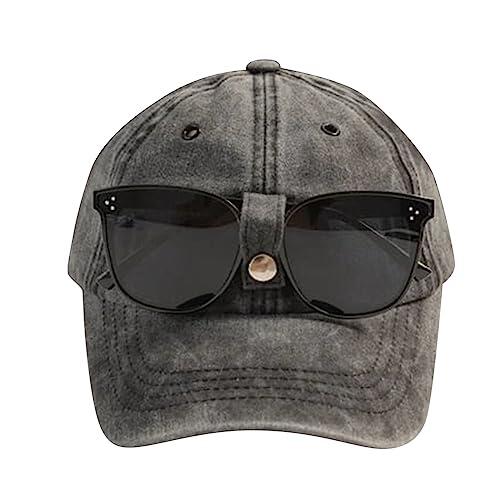 Gorra de béisbol Personalidad Moda Calle Gafas de sol Gorra de visera Masculino Todos Hiphop Sombrero Sombreros, Negro , Talla única