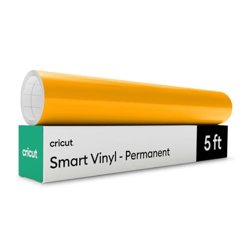 Cricut Smart Vinilo Adhesivo Permanente - Rollo 30.5 cm x 152 cm - Amarillo - Para Cricut, Manualidades, Ventanas y Decoración