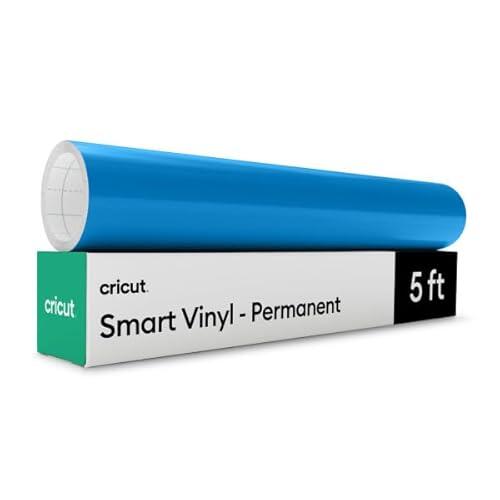 Cricut Smart Vinyl - Permanente, azul océano, 13 pulgadas x 5 pies a granel (1)