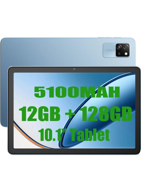 Blackview Tab 60 WiFi Tablet Android 14, 12GB+128GB(TF 2TB) Tablets Octa-Core WiFi 6, Tablet 10 Pollici 5100mAh 8MP+5MP Widevine L1, Bluetooth 5.2, GMS, informática (Azul)