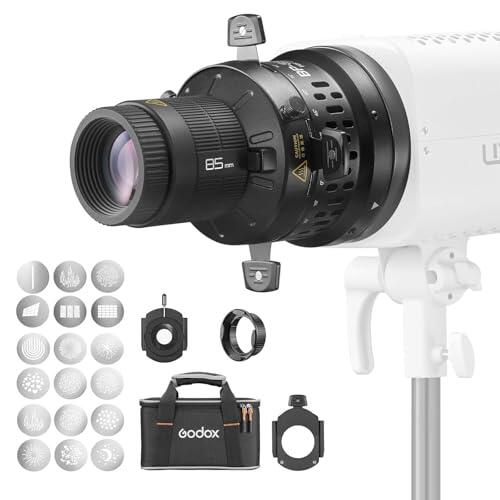 GODOX BP-SE LED Projection Attachment, Bowens Mount Snoot Spotlight GOBO Proyector (BP-SE85)