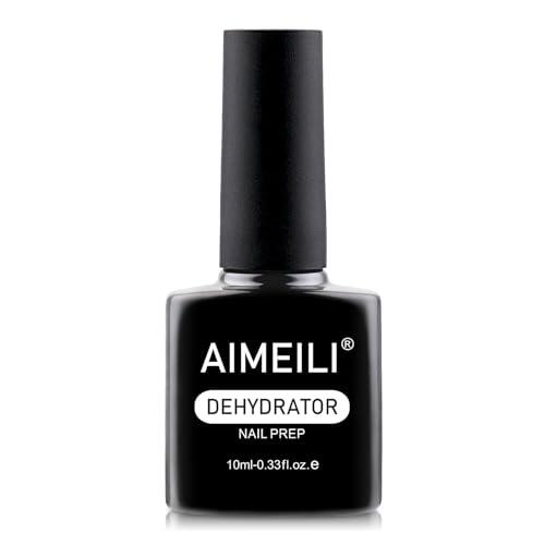 AIMEILI 10ML Deshidratador de Uñas, Preparador Quick Air Dry Nail Prep para Acrílico y Gel Sin Lámpara, Duración Larga