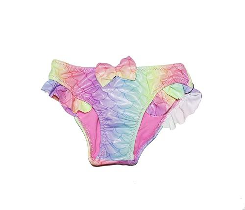 OcenaSun10 Bañador Parte de Abajo de Niña con Volante Estampada Multicolor Tipo Braguita (Edad 4-5 Años, Arcoíris)