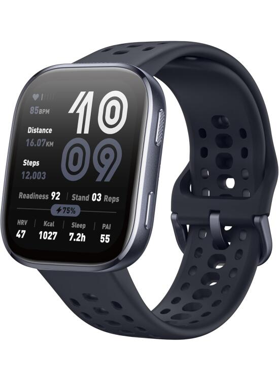 Amazfit Bip 6 Smartwatch 46mm, Batería 14 días, AMOLED 1,97", GPS con Mapas, IA, Llamadas Bluetooth, Seguimiento Salud y Sueño, 140+ Modos Deportivos, Resistencia al Agua 5ATM, Negro