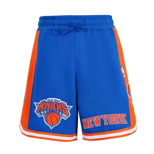 Pro Standard NBA Classic Chenille BB Fleece 2.0 Short Pantalones Cortos, Royal Blue/Orange, M para Niños