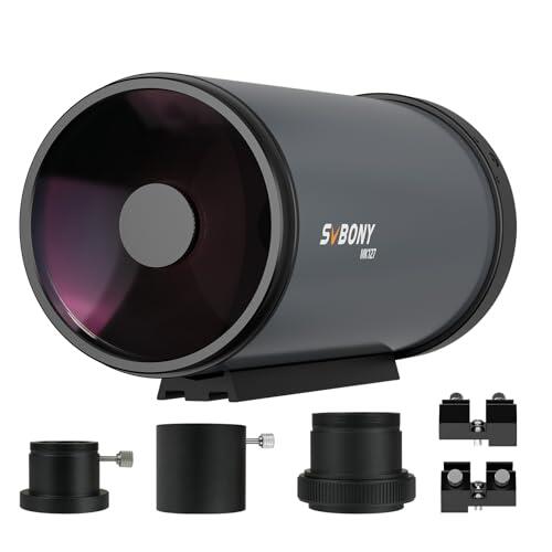 Svbony MK127 Telescopio Astronómico Adultos, 127mm Apertura f/11.8 Telescopio, Maksutov Cassegrain OTA, OTA Catadióptrico de Enfoque de Doble Velocidad para Astronomía Visual y Fotografía Planetaria