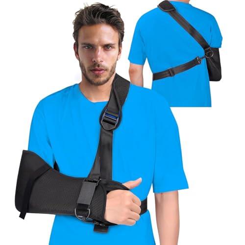 Fasola Funda Reversible con Tabla de Soporte – Inmovilizador Ligero para Hombro para Clavícula Rota, Manguito Rotador, Codo y Muñeca – Almohadilla de Cuello Confortable para Mayor Estabilidad, M