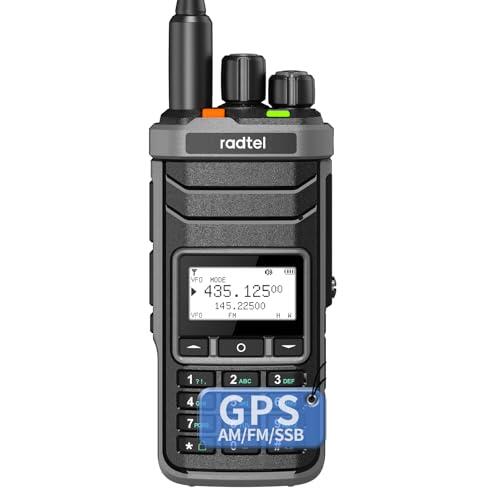 Radtel RT-860G - Radio de jamón multibanda HF UHF VHF Dual Band con AM USB LSB CW CB LW MW SW SSB Recepción, 1024 canales, batería de 2000 mAh, carga tipo C