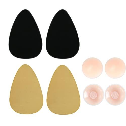 Wieysdoo Cinta para el Pecho y el Levantamiento de Pecho para Mujer, Juego de Sujetador Adhesivo Invisible con 2 Fundas para pezones, Cinta de Apoyo para Copas Grandes, Alternativa a la Cinta de