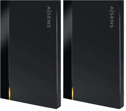 Duplica tu capacidad de almacenamiento portátil con este pack de cajas externas Aisens