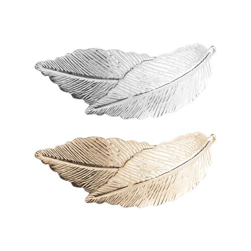 2 Piezas Horquillas De Hoja, Horquillas De Metal Retro, Accesorios Para El Cabello Elees Y Versátiles, Accesorios Para El Cabello Para Mujeres, Accesorios De Diseño De Peinado.