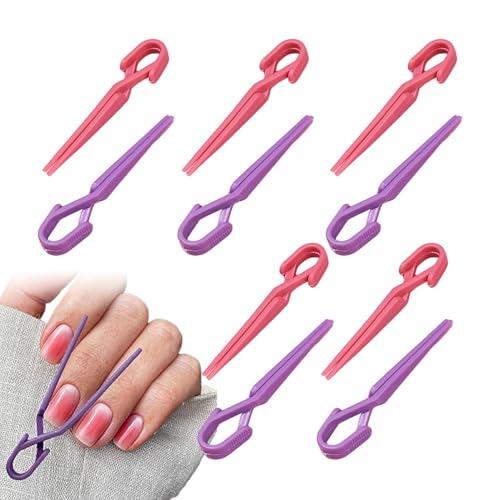 10 protectores de dedos de esmalte de uñas, protector de clip de esmalte de uñas antideslizante, protectores de clip de arte de de uñas, accesorios multifuncionales para pintura de uñas