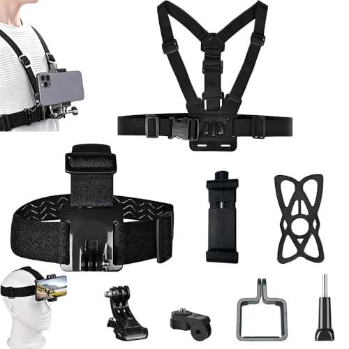 GSCRE Soporte Móvil Pecho para Phone, Pechera para Grabar con el Móvil