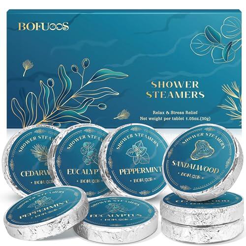 Bofuoos Regalos Originales para Hombre, Bolas de Baño Aromaterapia con Aceites Esenciales, Regalos Personalizados, Regalo Cumpleaños para Hombre Papá (8 uds)