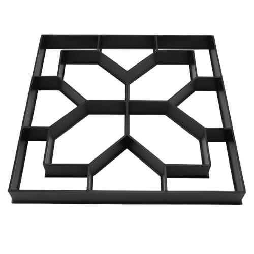 Concreto de Pavimento de Pavimento del Patio, Carreteras Personalizadas Fabricante de Pavimentador de Piedra Multiprobio para el Césped y Jardín de Patio (15.7x15.7x1.6in)