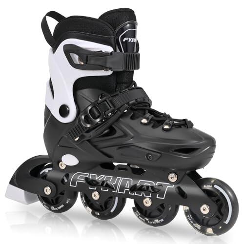 PIPIZHU Patines en Línea para Niños/Jóvenes y Adultos Regulables Negro