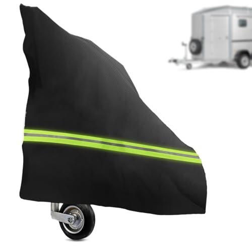 Cubierta para enganche de caballos, accesorio para remolque de caballos, resistente a los rayos UV 600D, resistente al agua con bandas reflectantes, cubierta gruesa grande para todo tipo de remolques