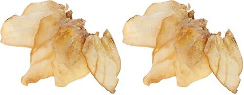 Kerbl Pet Orejas de Vacuno, 100% Natural, Bajo en Grasa, Sin aditivos, Limpia los Dientes, Fortalece los músculos masticadores, Sin Olor, para Todas Las Razas de Perros (Paquete de 2)