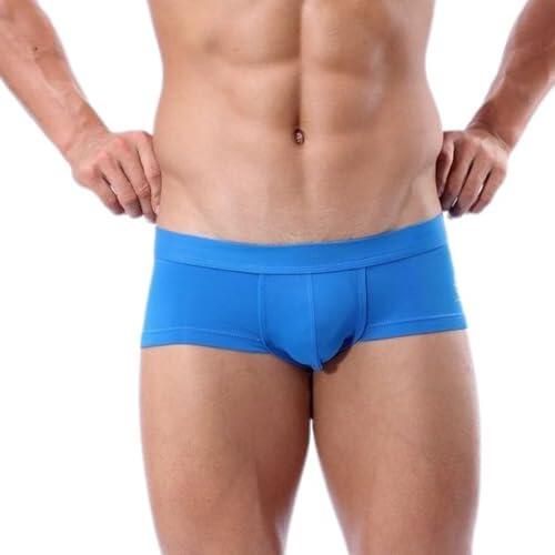 Bañador Hombre,Traje de Baño para Hombres Cintura Baja Bañadores para La Playa Deportivos Transpirable Calzoncillos Tipo Bóxer para Natación Pantalones Cortos Ajustados Alta Elasticidad Bañadores