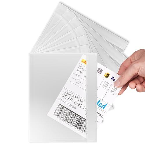 RAGO Portadocumentos Adhesivo C5 para A5 – Lote de 100 I Sobres Transparentes A5 para Documentos I Packing List Adhesivo C5 I Para Paquetes Vinted