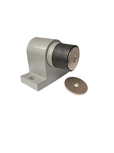 Tope magnético de color epoxi blanco, gris o negro "KLOSE besser" para puerta pesada. Todo acero inoxidable 304 en la masa. - Gris
