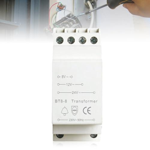 Guía técnica del transformador para riel DIN de 230V a 8V, 12V y 24V