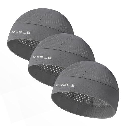 WRELS 3 piezas de casco de refrigeración para hombres y mujeres, gorra de ciclismo para exteriores, Gris*3, Large/X-Large