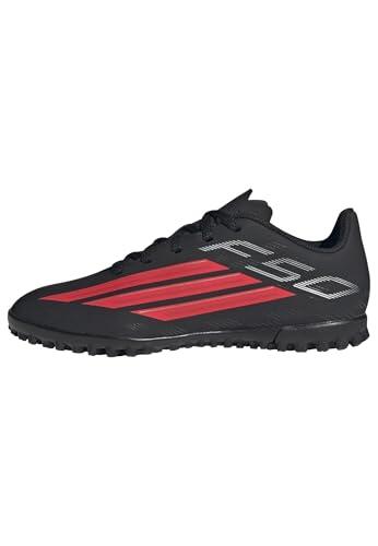 adidas Unisex niños F50 Club Turf Football Shoes Kids, Core Black/Lucid Red/Core Black, 32 EU