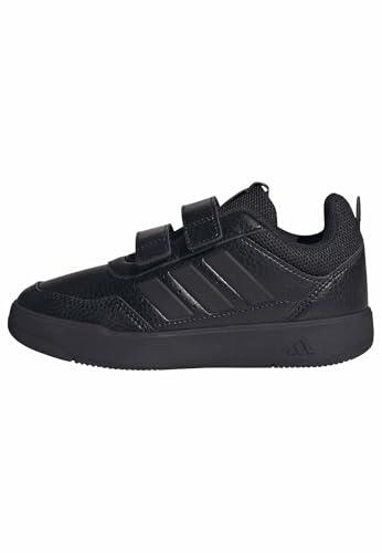 adidas Unisex niños Tensaur Sport 3.0 Hook and Loop Kids Shoes, Core Black/Matte Black, 36 2/3 EU