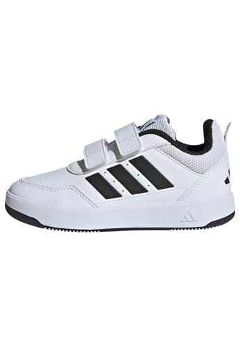adidas Unisex niños Tensaur Sport 3.0 Hook and Loop Kids Shoes, FTWR White/Core Black/FTWR White, 34 EU