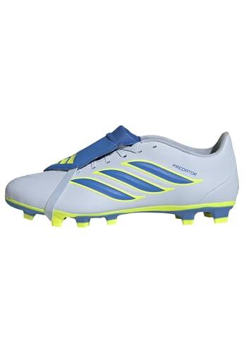 adidas Unisex Club Fold-Over Tongue Firm Ground/Multi Ground Football Boots, Crystal Sky/Ray Blue/Team Solar Yellow 2, 39 1/3 EU