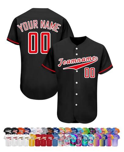 WolunLi Camiseta de béisbol Personalizada con Nombre/número/Logotipo, Camiseta de sóftbol para Hombres, Camisetas de béisbol Personalizadas para Mujeres y niños, Color 7