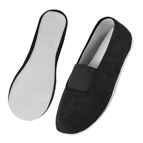 Comfyouth Zapatillas de gimnasia para niñas, jóvenes, mujeres, transpirables, zapatillas de deporte para niños, piel de vacuno, unisex, color negro, Negro , 32 EU