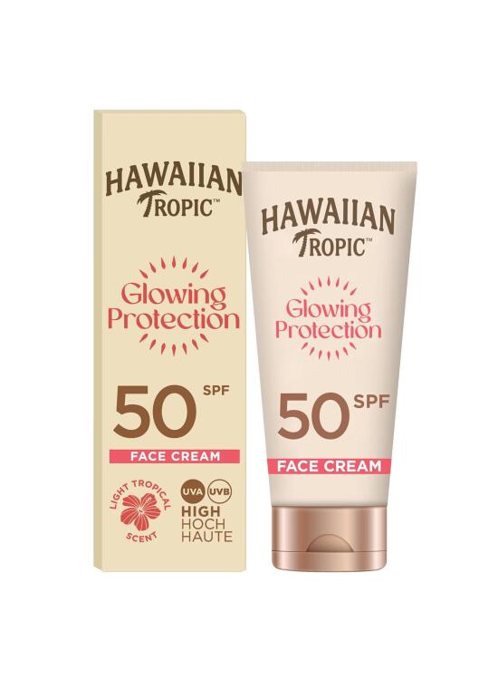 HAWAIIAN Tropic Protection Face - Loción Solar Protectora para el Rostro, Crema Hidratante Facial con Protección, 50 Mililitros