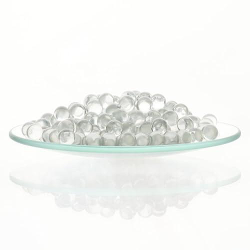 Labasics Perlas Redondas de Vidrio, Diámetro 5 mm, 500 Perlas por Paquete, Piedras de Control de Ebullición para Líquidos de Laboratorio, Destilación y Calentamiento