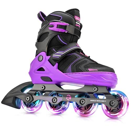 Kuxuan Patines en Línea Ajustables para Niños y Niñas