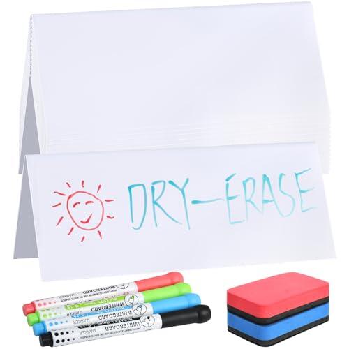 Optimiza tu organización con las tarjetas de mesa reutilizables de borrado en seco