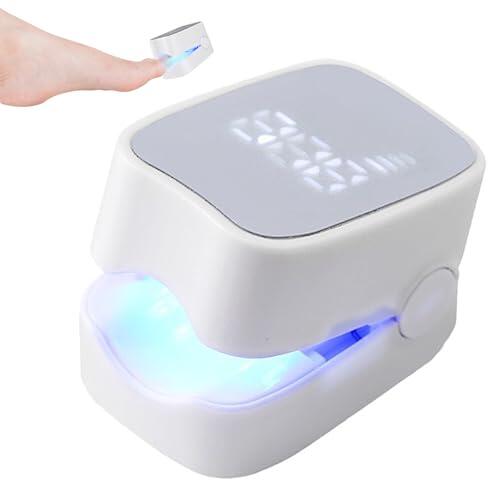 7mins - Dispositivo de tratamiento láser para hongos en las uñas con indicador de tiempo, tratamiento de hongos en las uñas rápido intensivo, dispositivo de cuidado de uñas recargable, dispositivo de