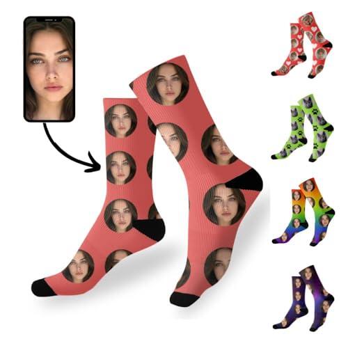 Calcetines Personalizados (¡Elige hasta 3 Fotos !) Diseños Únicos y Exclusivos para Regalos Originales – Comodidad, Estilo y Diversión en Cada Paso, Perfectos para Cualquier Ocasión - Talla Unica
