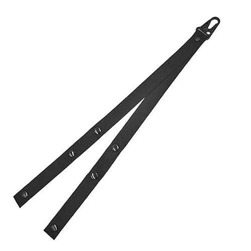 Generico Pom Hanger, Cheer Bag Accessory, Portable Nylon Lightweight Design Secure Clip Compact Size Easy Attachment, Pom Holder for Children Girls Cheerleaders, 19.69x0.98inches, Negro,
