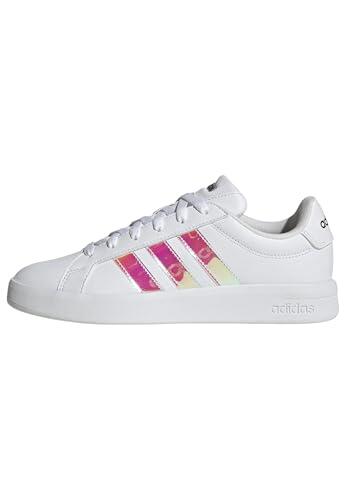 adidas Mujer Grand Court Base 3.0 CHOES, FTWR White/FTWR White/Core Black, 40 2/3 EU